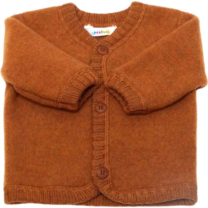 Joha Soft Wool Orange Cardigan