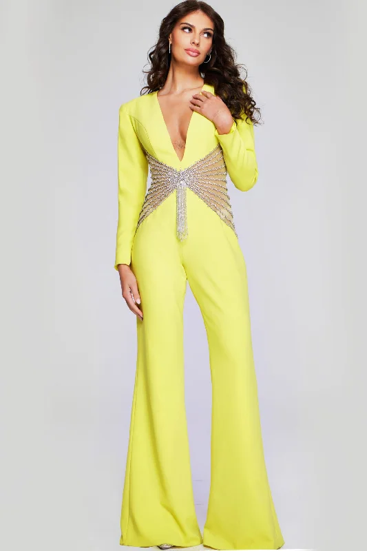 Jovani 26318 Long Sleeve Formal Prom Jumpsuit