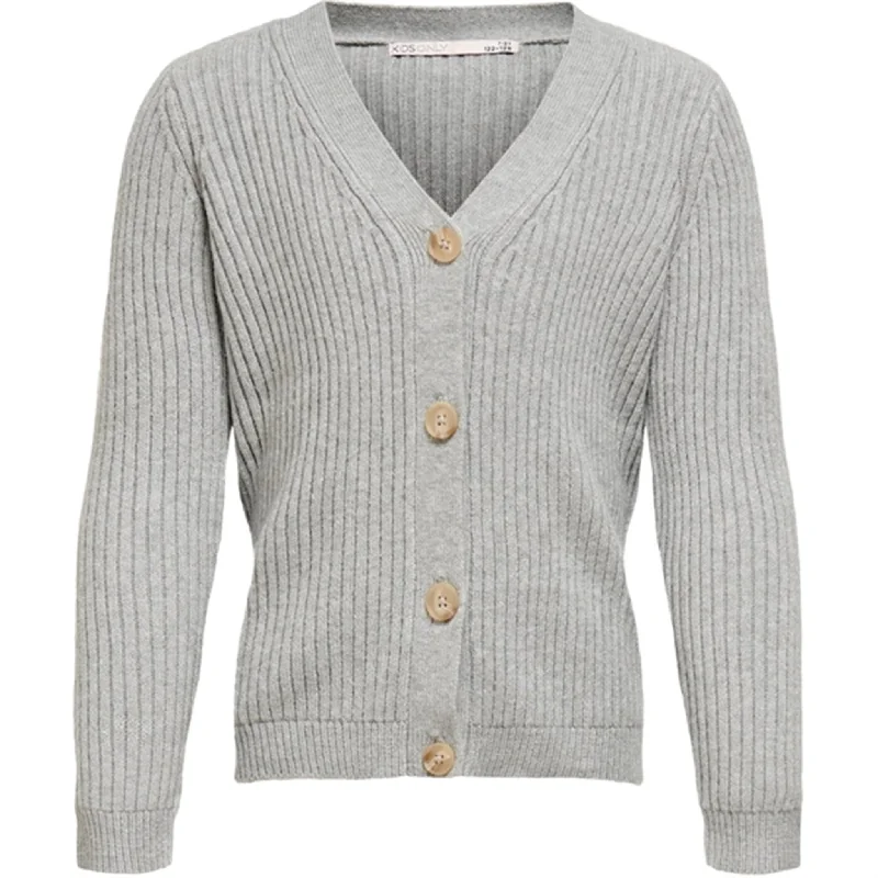 kids only Light Grey Melange Newkatia Knit Cardigan