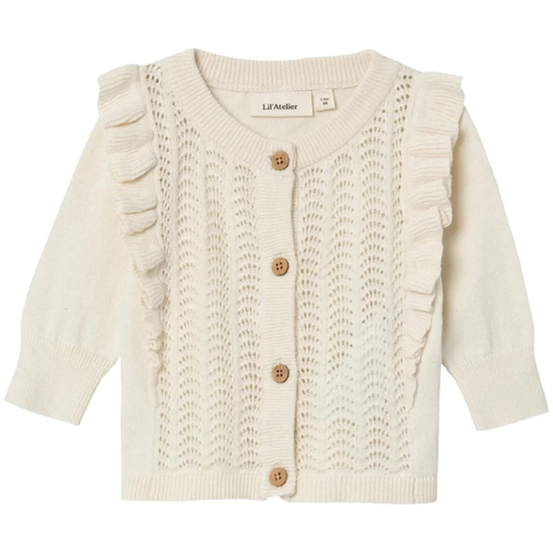 Lil'Atelier Turtledove Hija Knit Cardigan