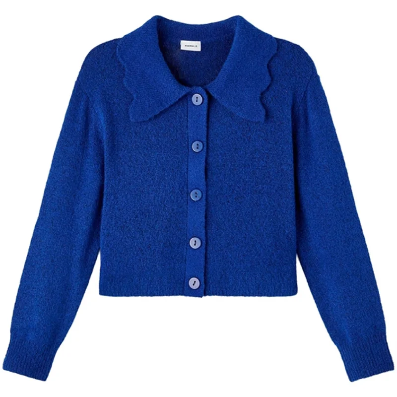 Name it Dazzling Blue Natura Short Knit Cardigan