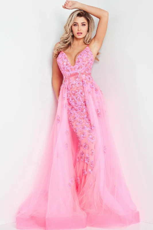 Jovani 62929 Beaded Formal Long Overskirt Prom Dress