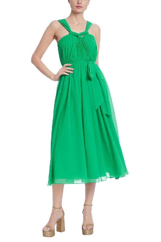 Badgley Mischka BSD5093 Short A Line Midi Cocktail Dress