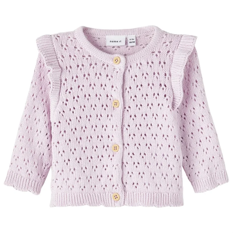 Name it Orchid Hush Karakdi Knit Cardigan