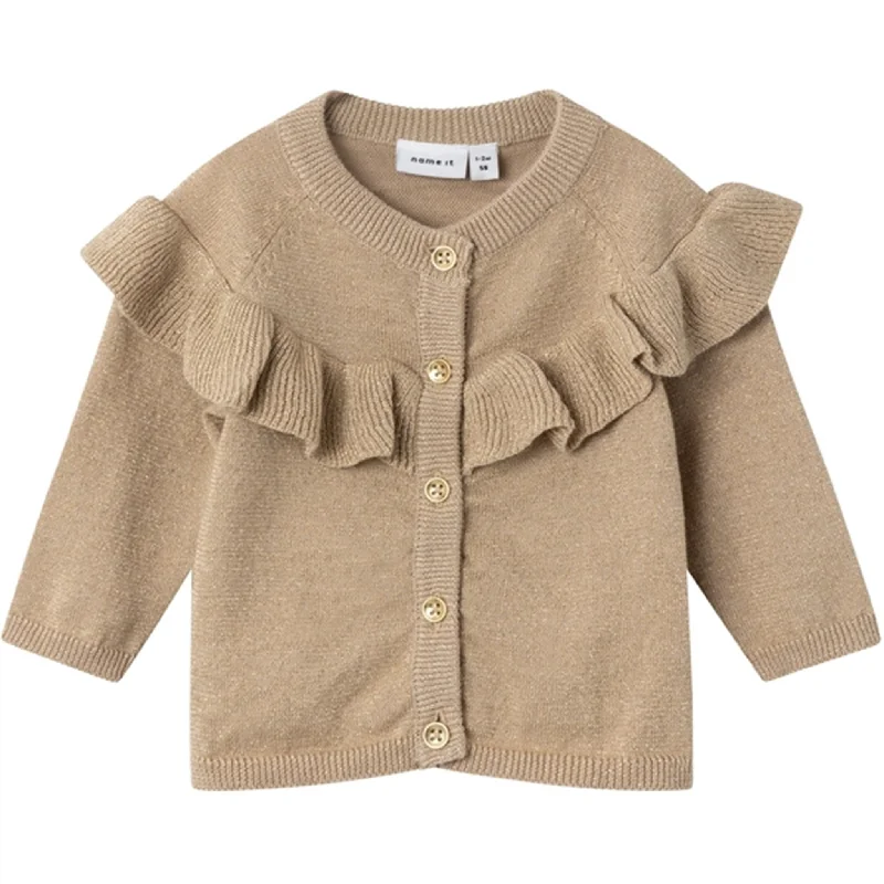 Name it Oxford Tan Resine Knit Cardigan