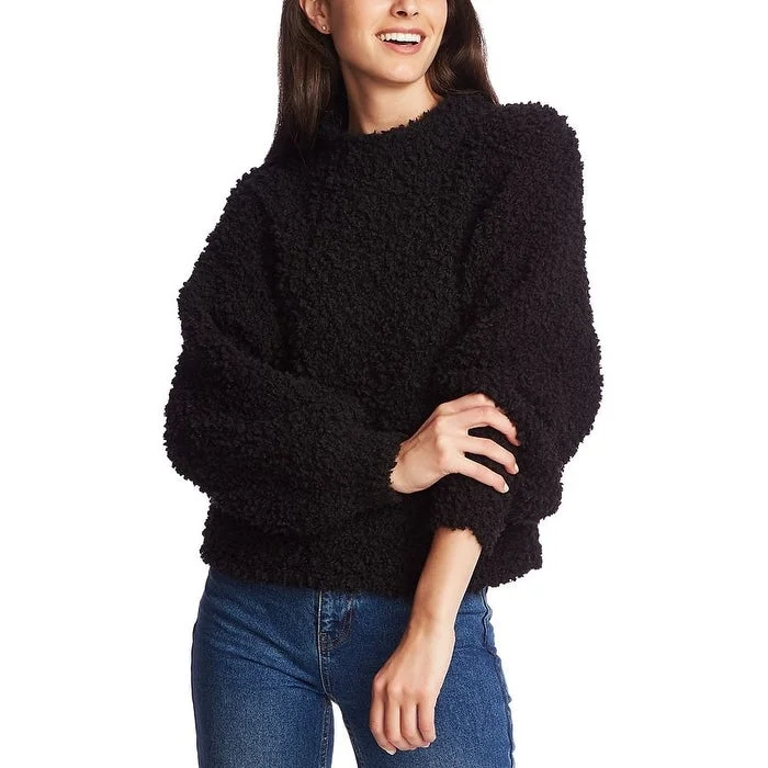 1.State Women's Textured Knit Sweater Black Size Xx-Small