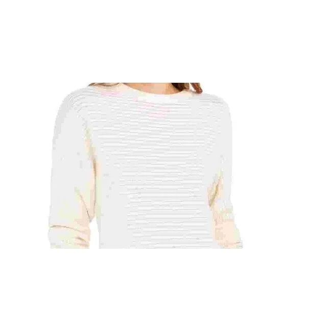 Calvin Klein Jeans Women's Cotton Sweater White Size X-Large