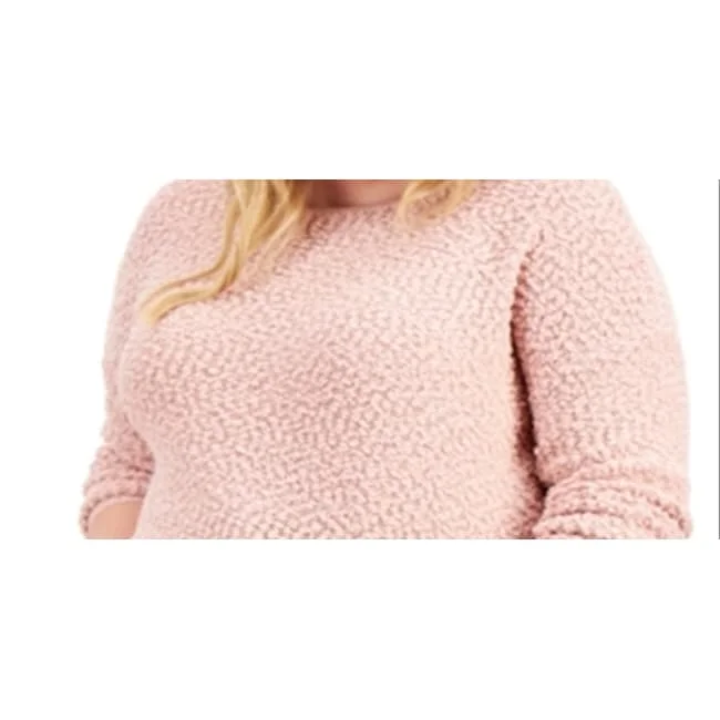 Full Circle Trends Women's Trendy Plus Size Sweater Pink Size 3X