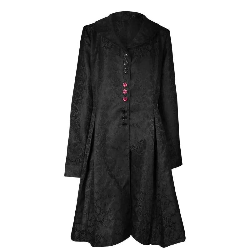 Long ladies black gothic coat