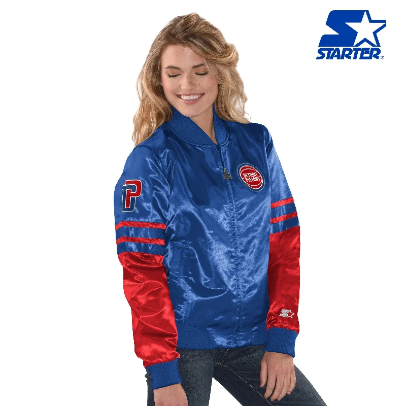 Official Ladies Starter Detroit Pistons Jacket