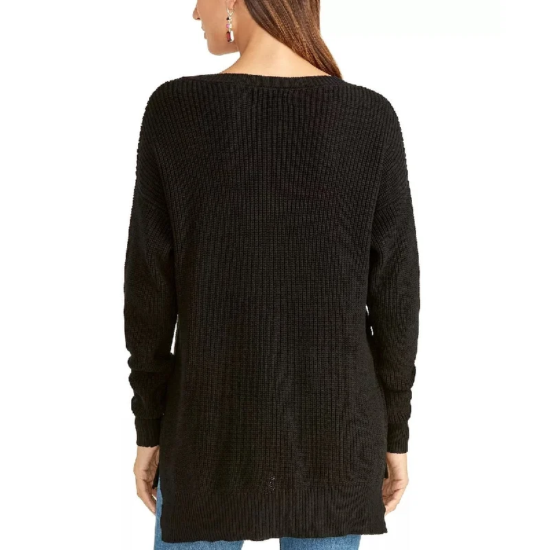 Rachel Roy Women's Nellie High Low Sweater Black Size Medium