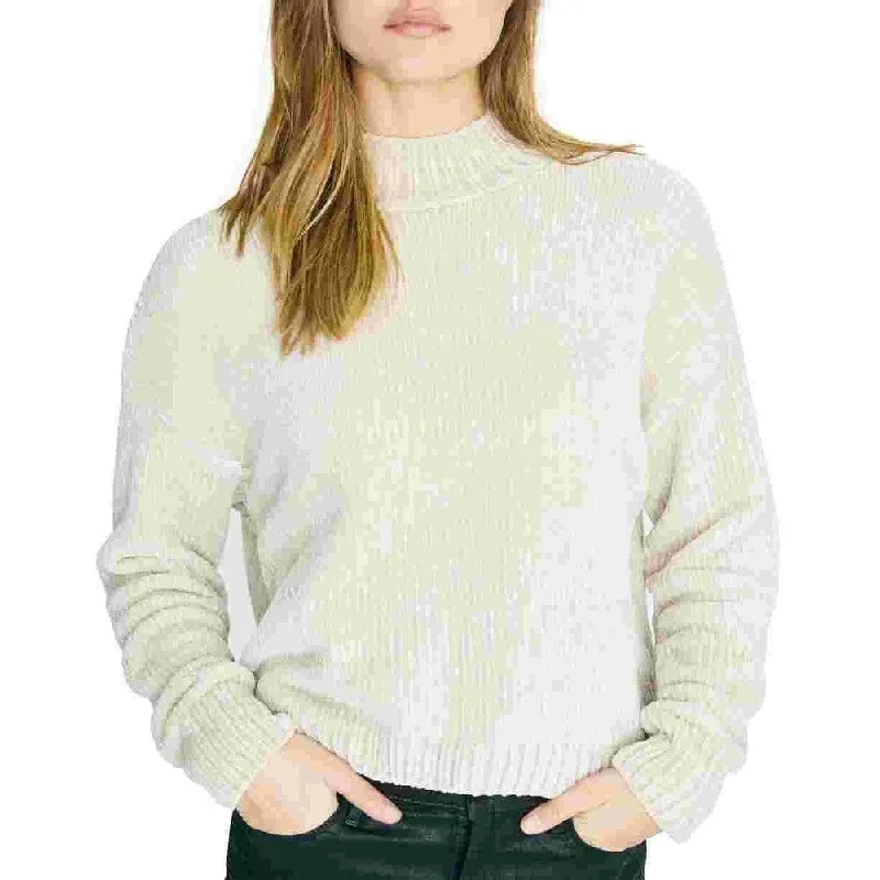 Sanctuary Women's Chenille Mock-Neck Sweater White Size Large