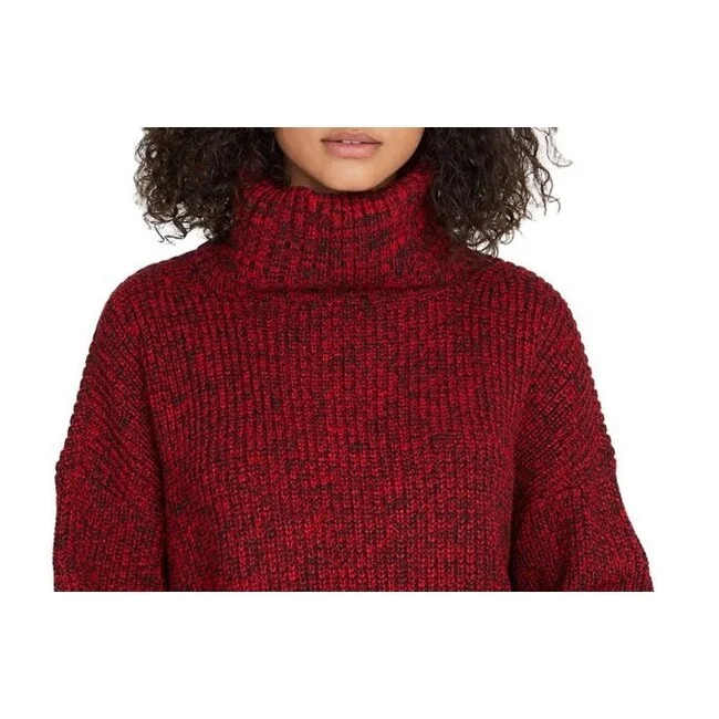 Sanctuary Women's The Roll Neck Sweater Red Size Medium