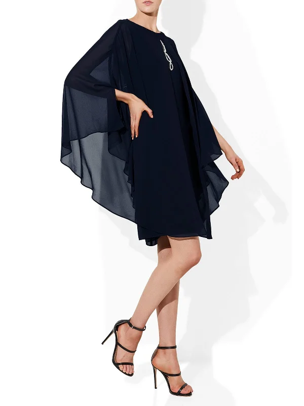 Sasha Navy Cape