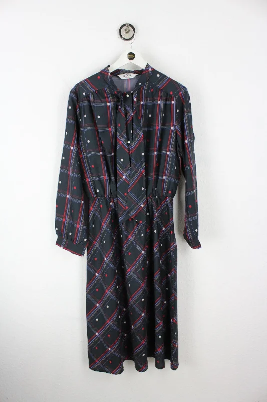 Vintage Black Blair Dot Dress (L)