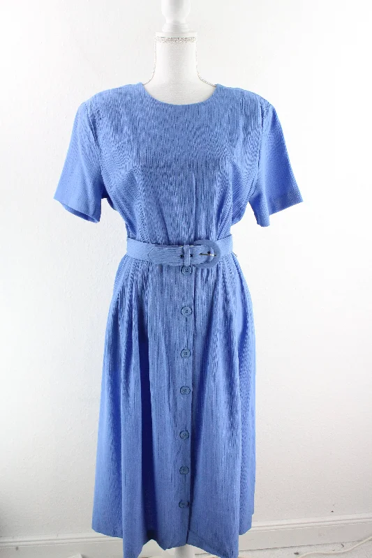 Vintage Blue Long Dress (8)