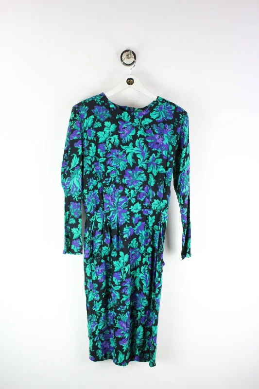 Vintage Green Midi Dress (XS)