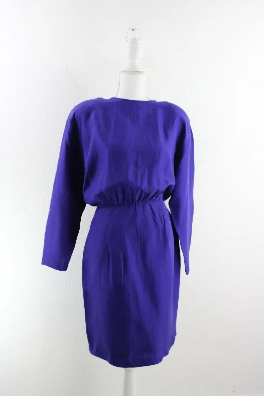 Vintage Purple Silk Dress (6)