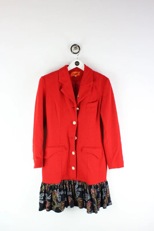 Vintage Red Blazer Dress (L)