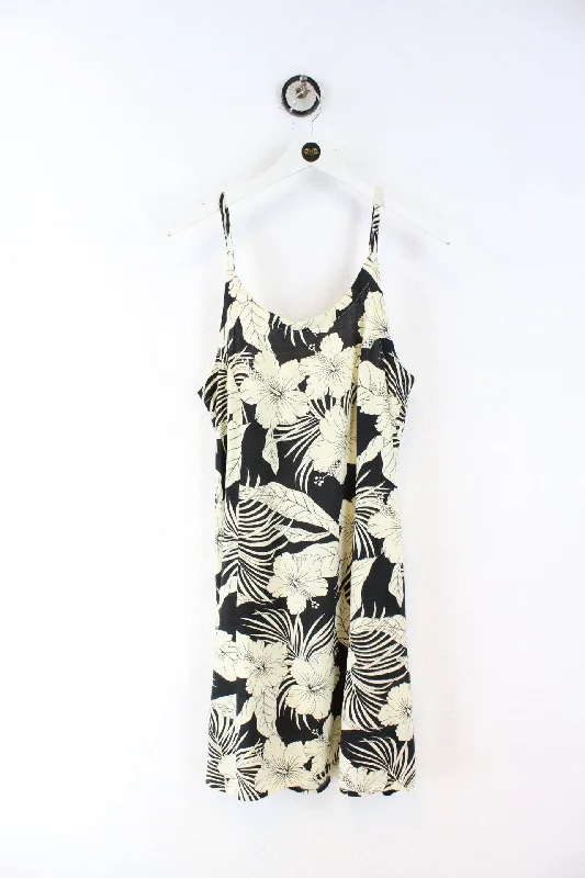 Vintage Tiki palm Flower Dress (L)