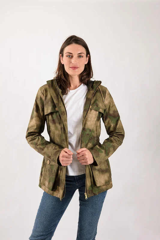 Wax Parka in Camo