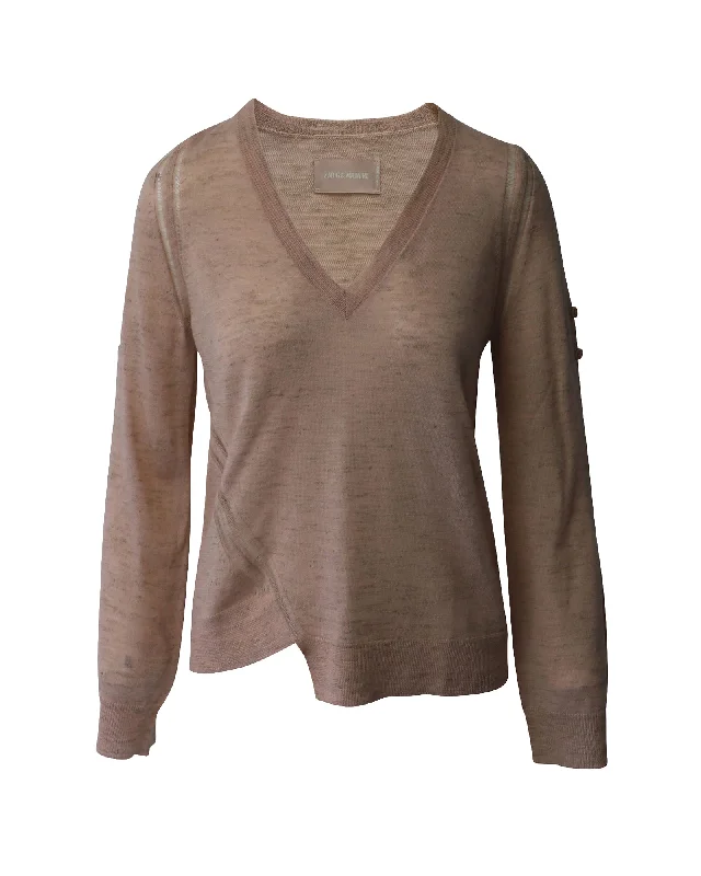 Zadig & Voltaire Rilby Sweater in Pink Cotton