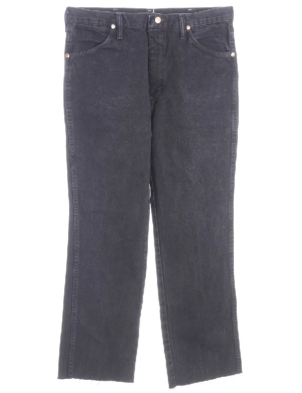 Label Tapered Cropped Jeans