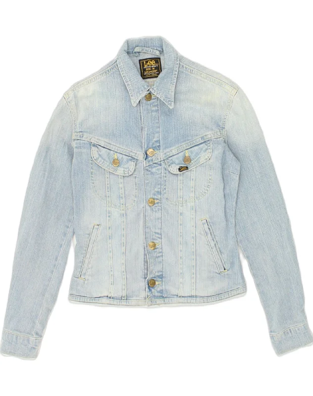 LEE Womens Denim Jacket UK 14 Medium Blue