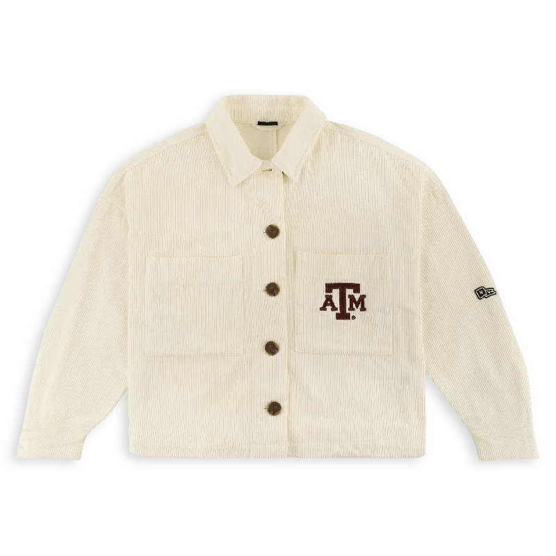 Texas A&M Cropped Corded Jacket