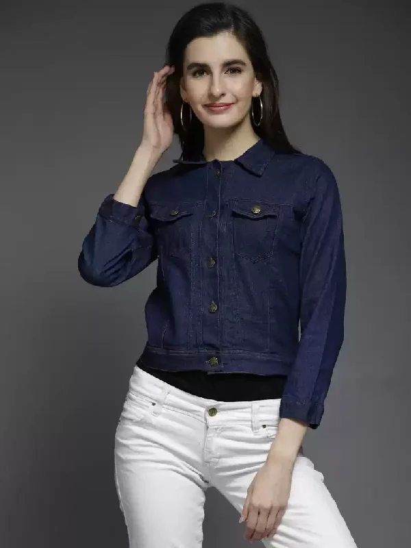 TANDUL  Full Sleeve Solid Women Denim Jacket