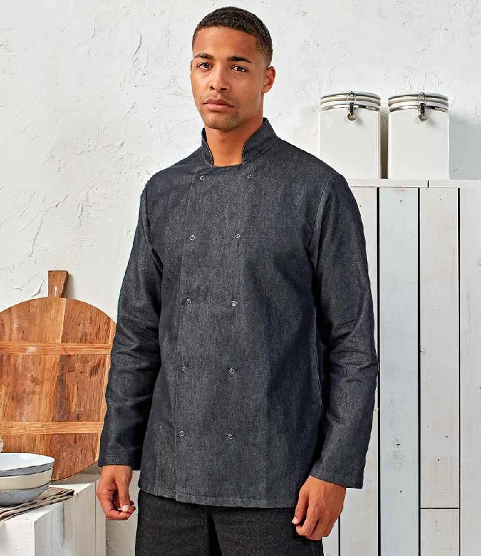 Premier Denim Chef's Jacket | Black Denim