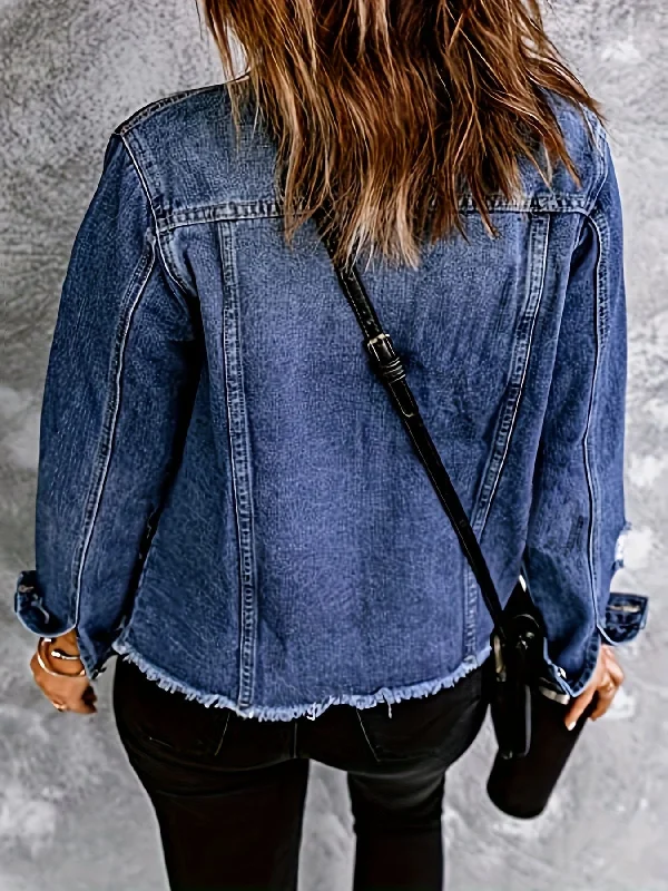 Single-Breasted Denim Jacket