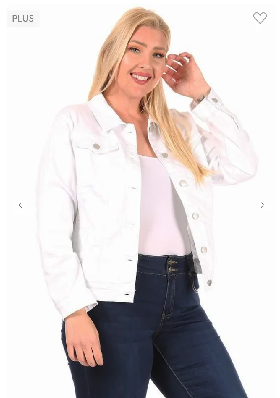 Tier 2 White Denim Stretch Jacket