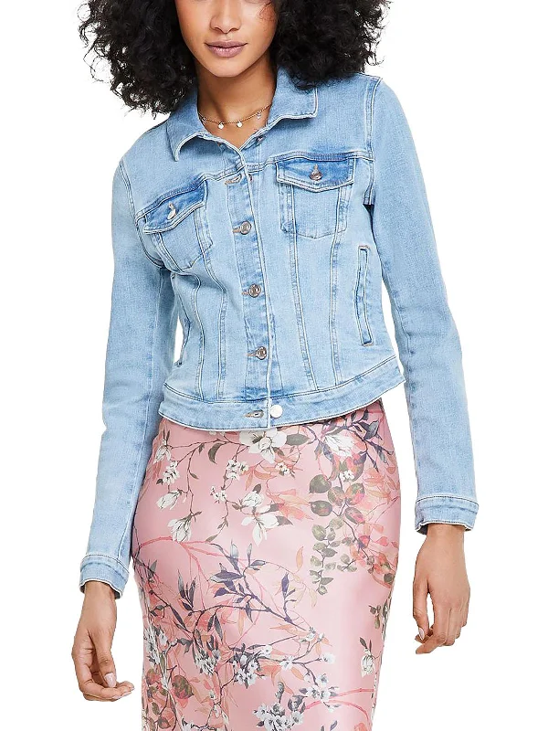 Womens Denim Short Trucker Jacket