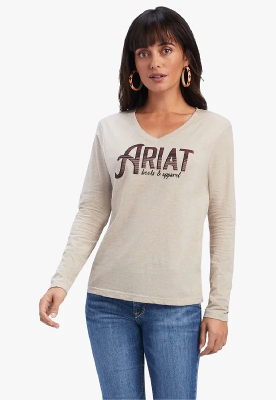 Ariat Womens REAL Logo Relaxed Long Sleeve Shirt