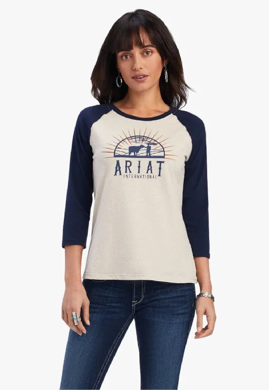 Ariat Womens REAL Sunride 3/4 Sleeve Shirt