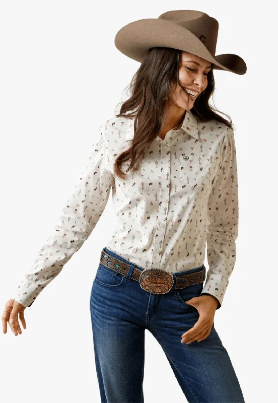 Ariat Womens Wrinkle Resist Kirby Long Sleeve Shirt