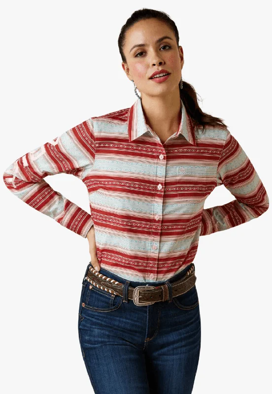 Ariat Womens Wrinkle Resist Team Kirby Long Sleeve Shirt