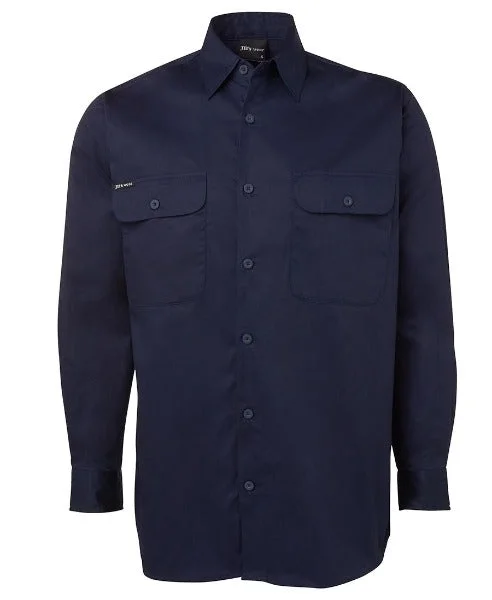 6WSLL JB's L/S 150G Work Shirt In Navy