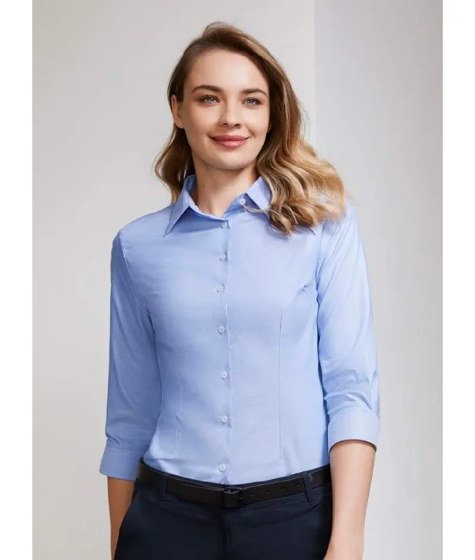 Ladies Regent 100% Cotton 3/4 Sleeve Shirt