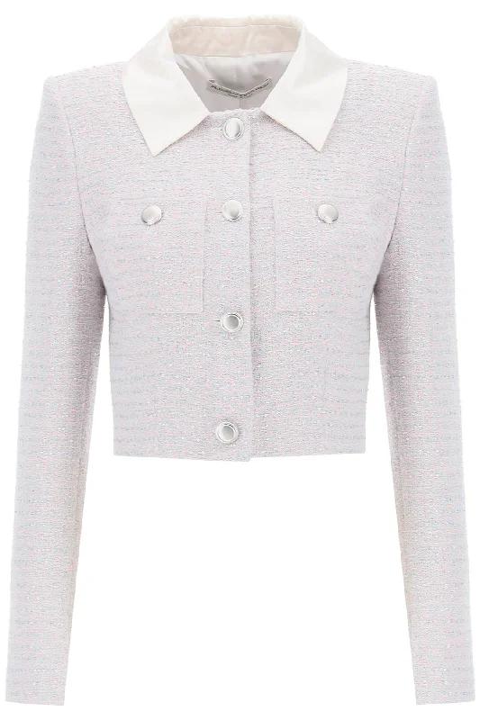 Alessandra Rich Women's Cropped Jacket In Tweed Boucle'