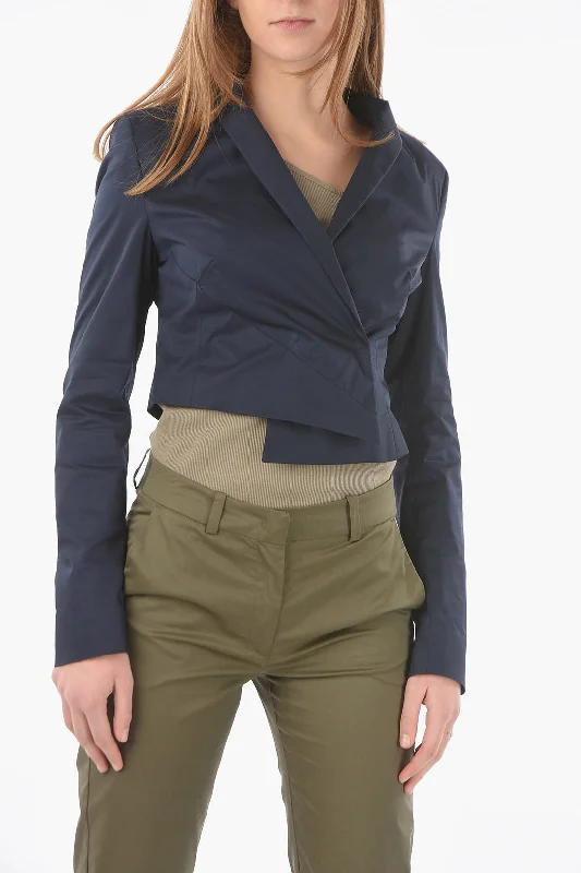 Ixos Twill Cropped ARNICAX Double Breasted Jacket with shawl lape