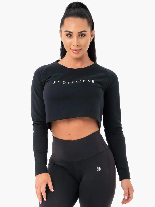 Ryderwear | Staples Cropped Sweater - Black