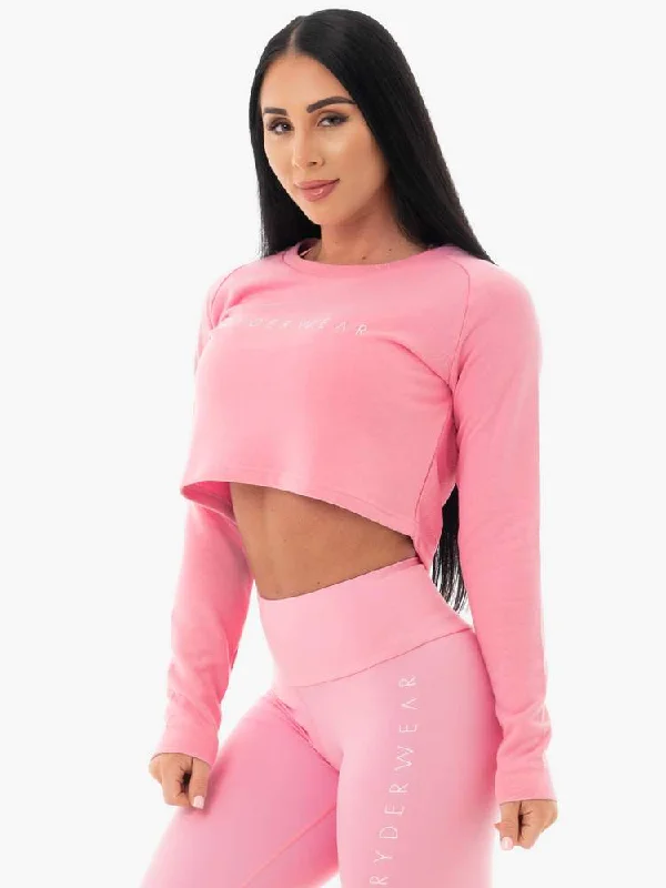 Ryderwear | Staples Cropped Sweater - Pink