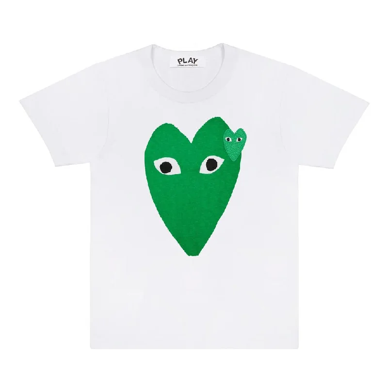 White Play Double Heart T-Shirt