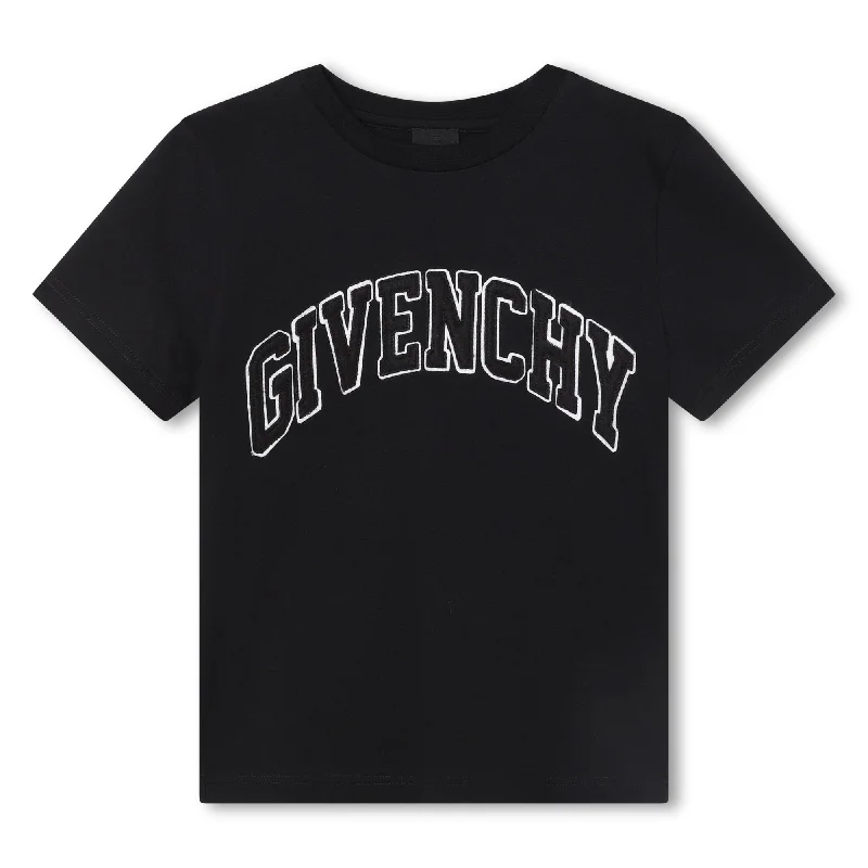 Black Curved Logo T-Shirt