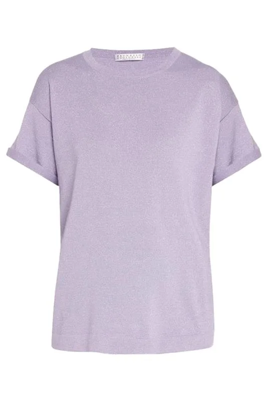 Lurex T-Shirt - Dusty Lavender