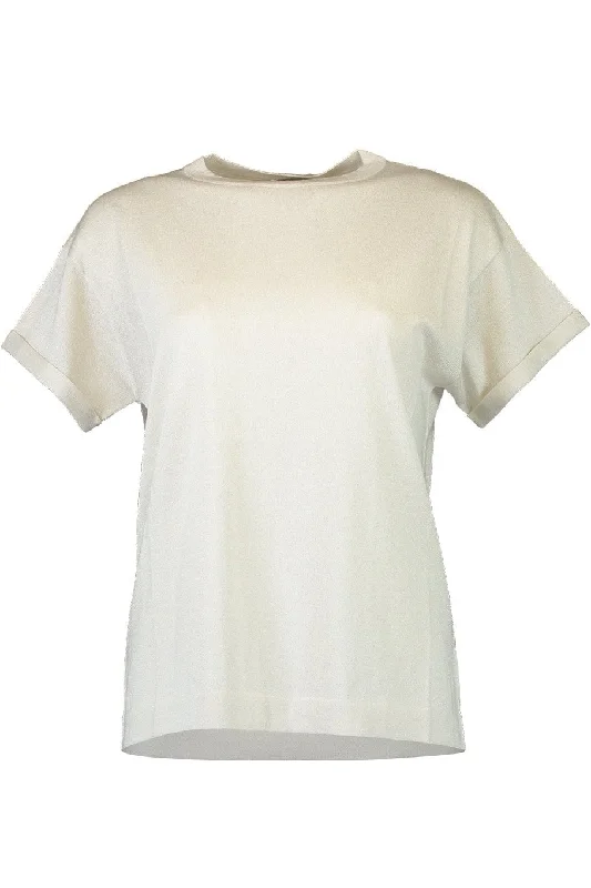 Lurex T-Shirt - Pearl