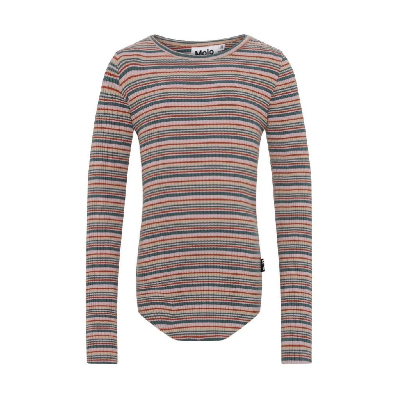 Pink Striped Longsleeve T-shirts