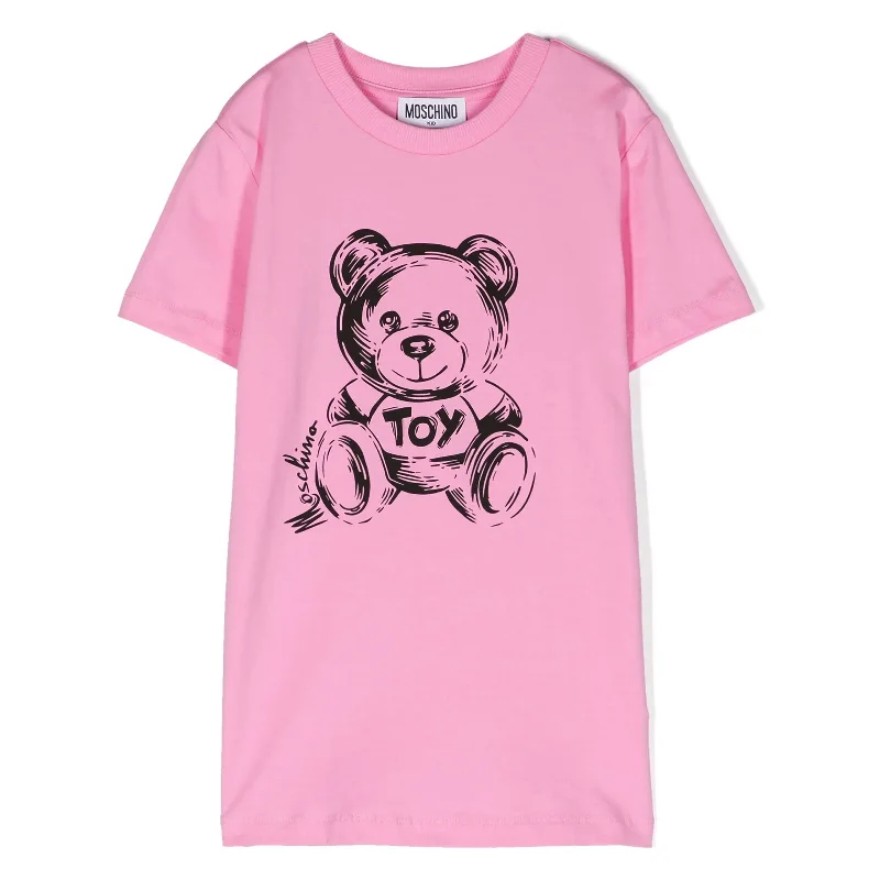 Pink Teddy Bear Logo T-Shirt